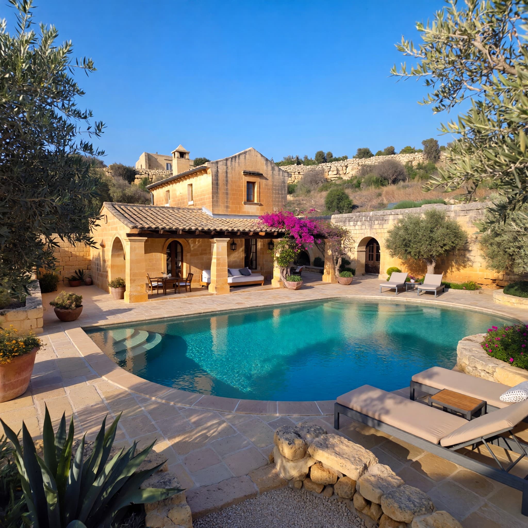Majestic Freehold 4400 sqm Farmhouse with Approved Plans & Pool in Madliena