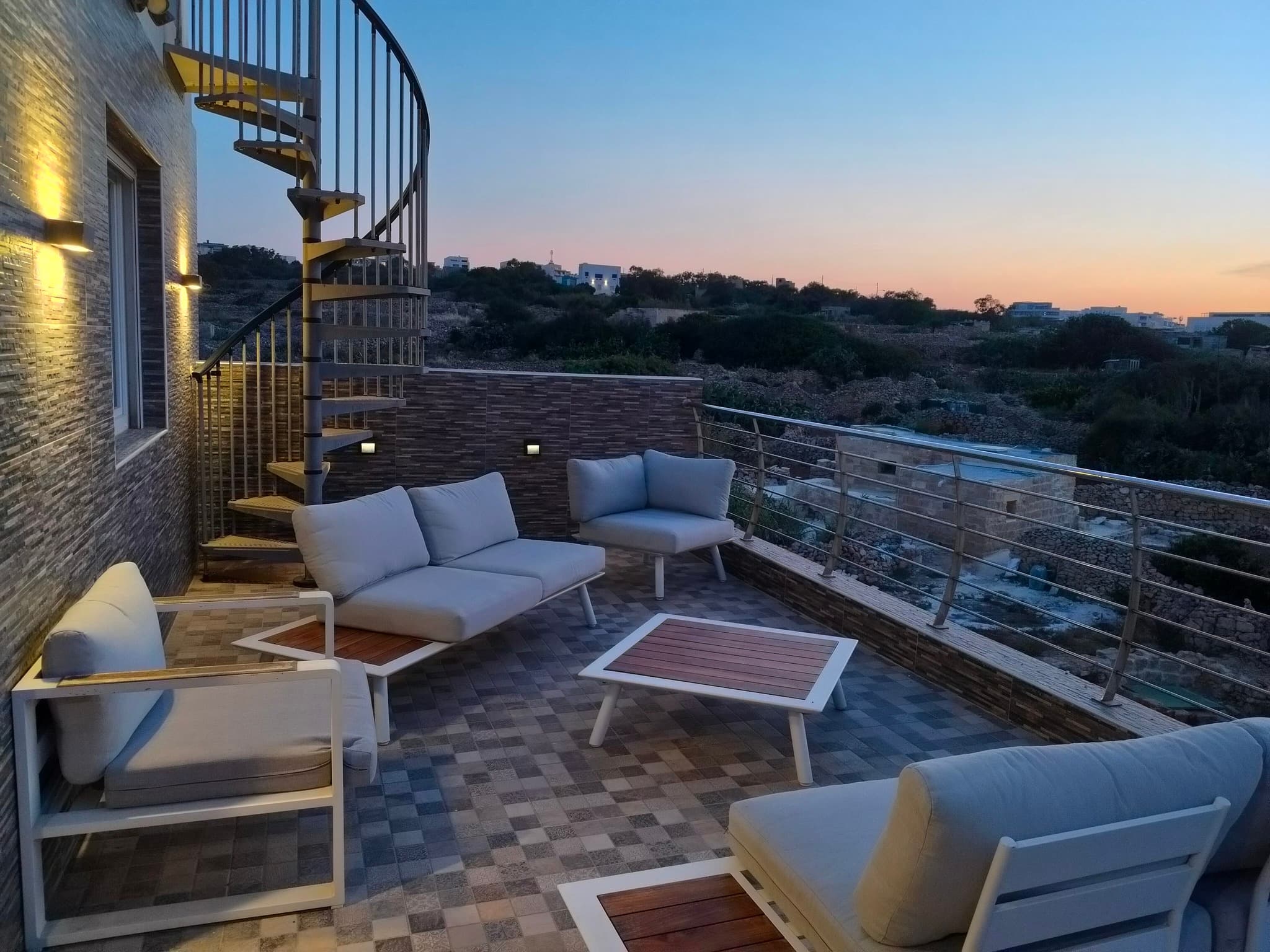 Magnificent Fully Furnished 300sqm 4-Bedroom Terraced House with Country & Sea Views in Xgħajra