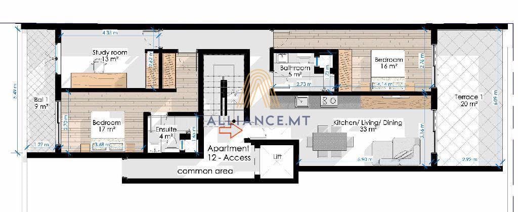 2 Bedroom Penthouse for Sale in Zabbar [SPTH666310]