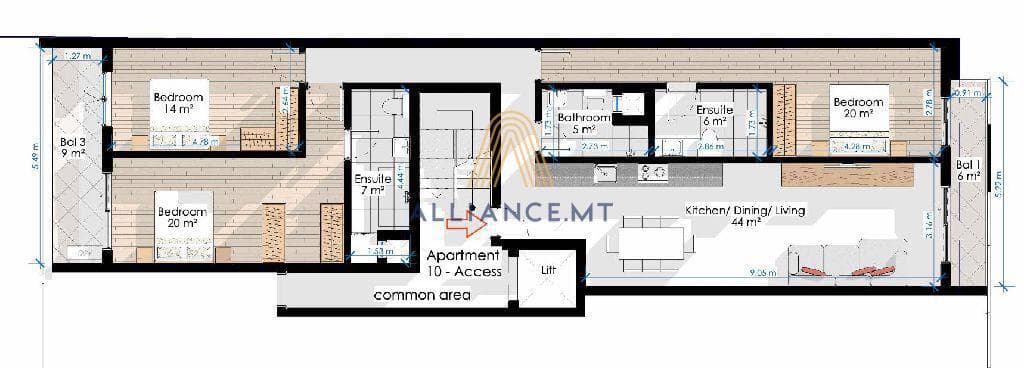 3 Bedroom Apartment for Sale in Zabbar [SAPT666306]