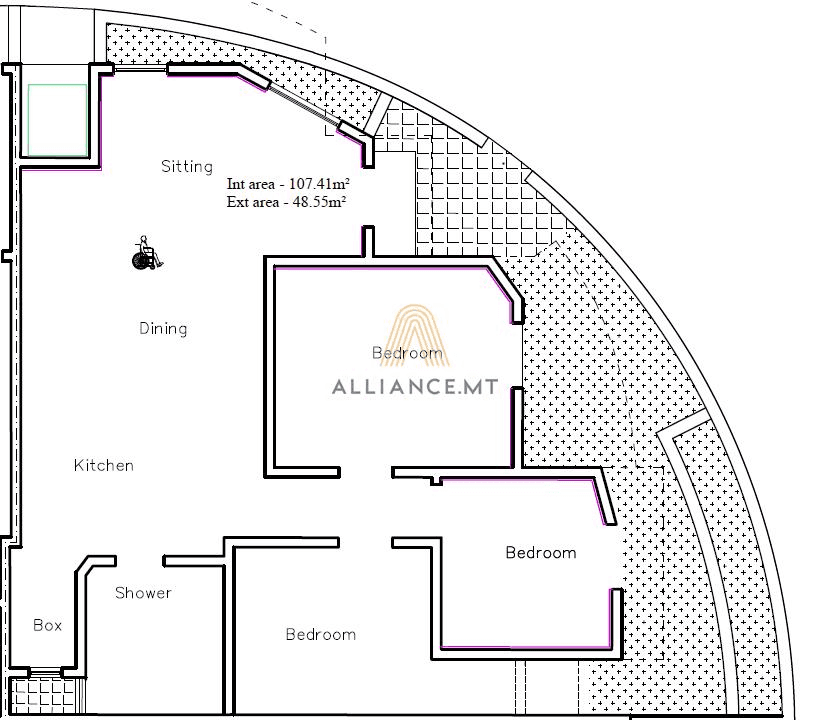 3 Bedroom Maisonette (Ground Floor) for Sale in Naxxar [SMSNG657649]