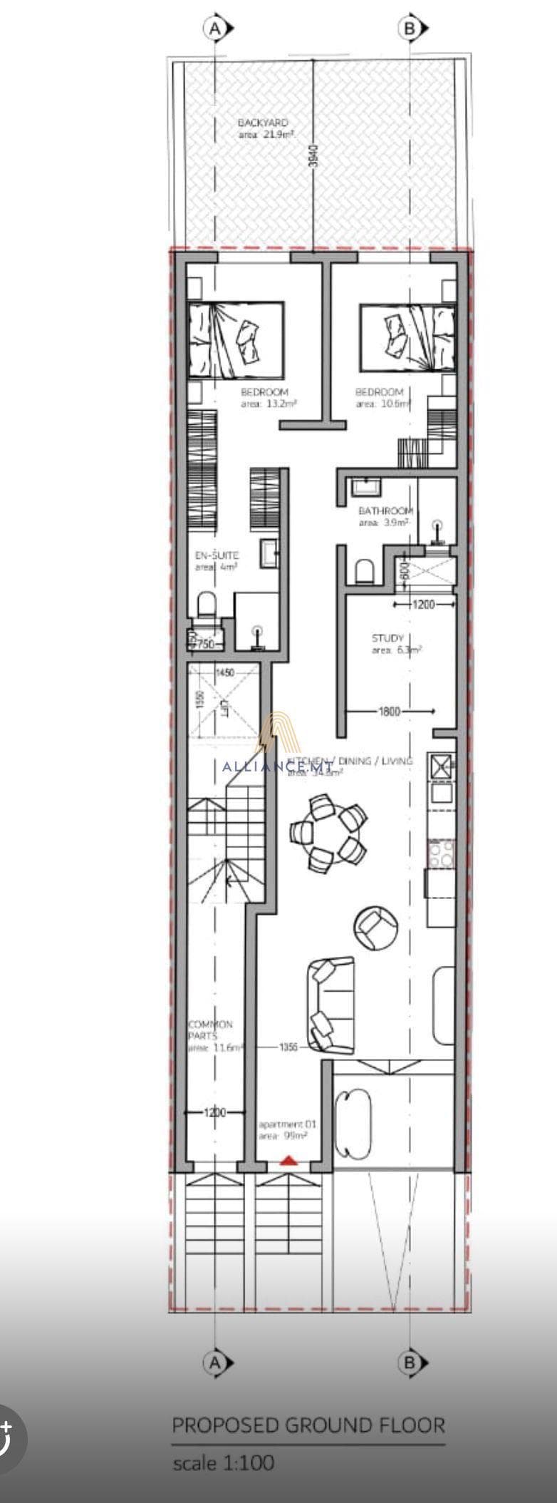 3 Bedroom Maisonette (Ground Floor) for Sale in Naxxar [SMSNG650781]