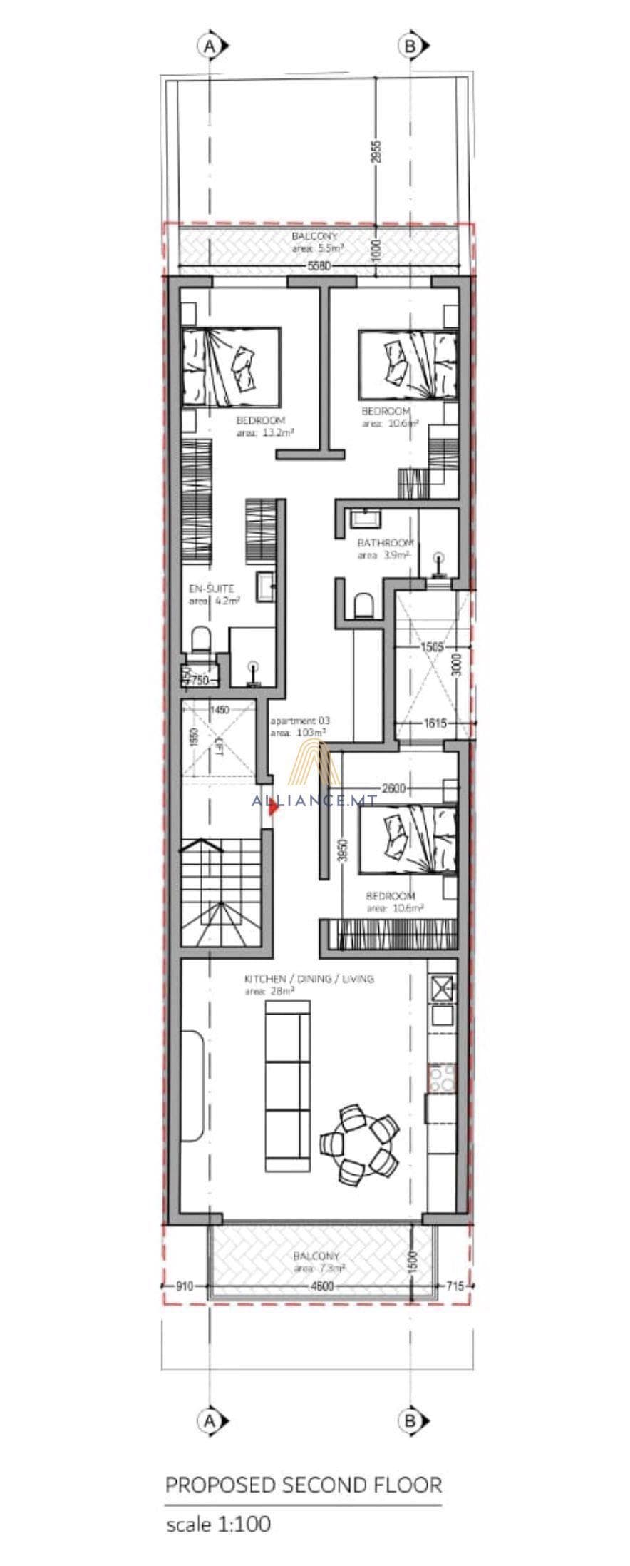 3 Bedroom Apartment for Sale in Naxxar [SAPT650785]